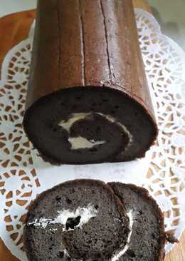 Swiss roll choco dark cheese ketofriendly