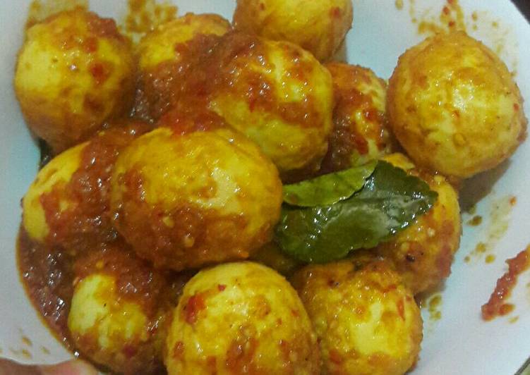 Resep Telur Bumbu Cabe