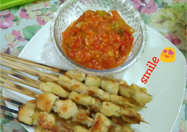 gambar untuk cara membuat Sate taichan bakar batu