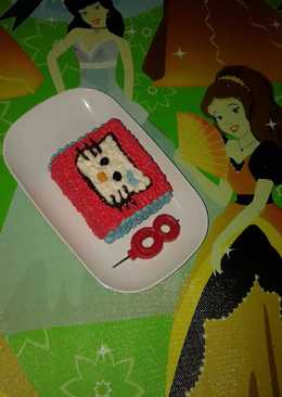 Mini cake ultah Hellokitty