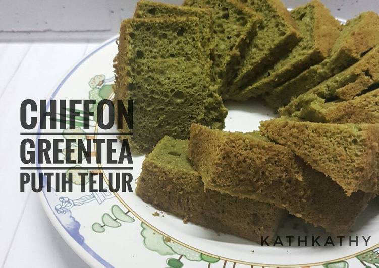 gambar untuk resep Chiffon Greentea Putih Telur