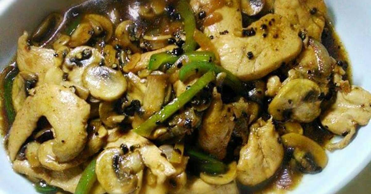 Ayam jamur lada hitam - 100 resep - Cookpad