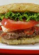 Beef Burger with Rice Bun "Burger Nasi"