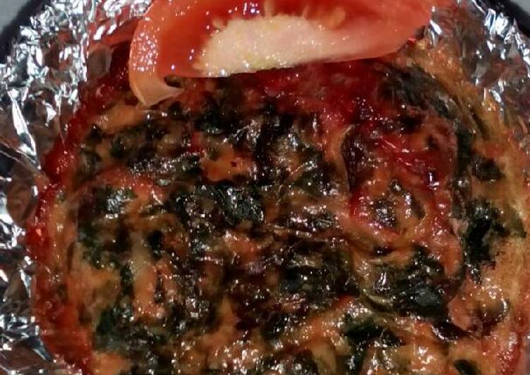 Resep Omelet bayam merah keju panggang - Bunda Yuyun