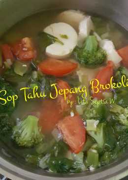 Sop Tahu Jepang Brokoli