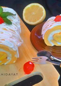 Healthy lemonade chiffon roll