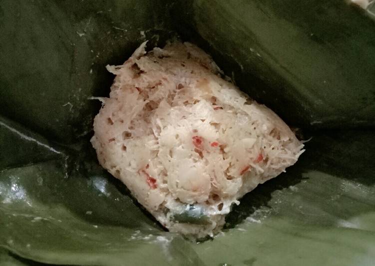 Bothok tempe udang foto resep utama