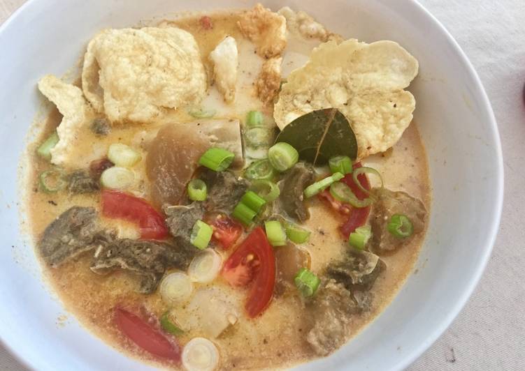 bahan dan cara membuat Soto Betawi