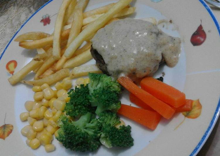 Resep Steak Daging Cincang - Suzie Suhendy