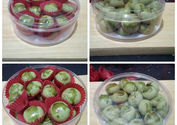 resep makanan Nastar greentea selai strawberry