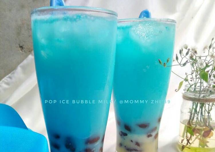 gambar untuk cara membuat Pop Ice Bubble Milk
