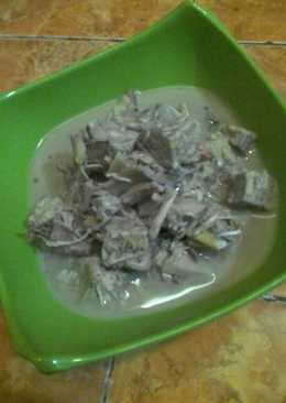 Lodeh jantung pisang tempe semangit