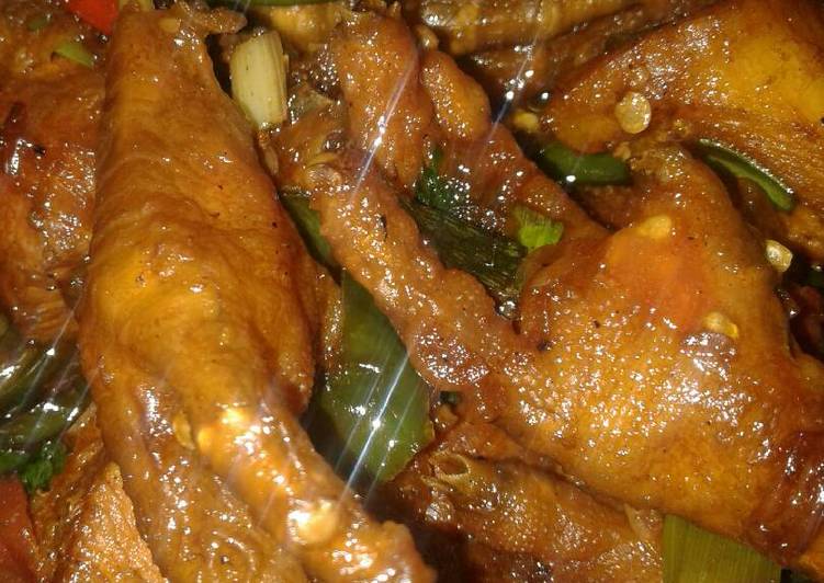 gambar untuk cara membuat Ayam ceker saus kecap