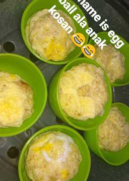 Egg roll (bola telur) Kukus