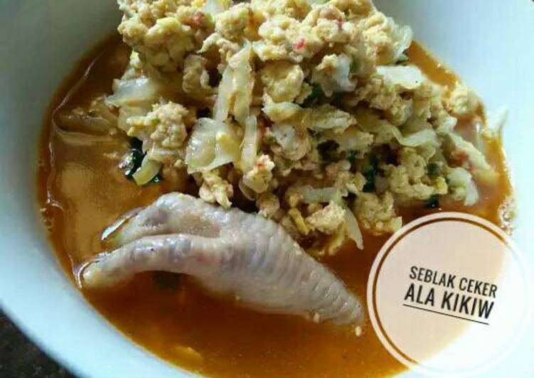  Resep  Seblak  Ceker Kuah  Pedas  Ala Kikiw oleh Rizki Amalia 