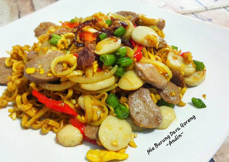 gambar untuk resep Mie Burung Dara Goreng