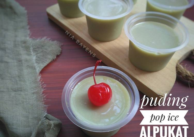 Silky pudding (pop ice alpukat)