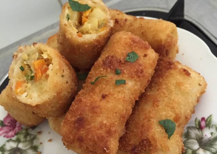 gambar untuk cara membuat Risoles kentang wortel crispy