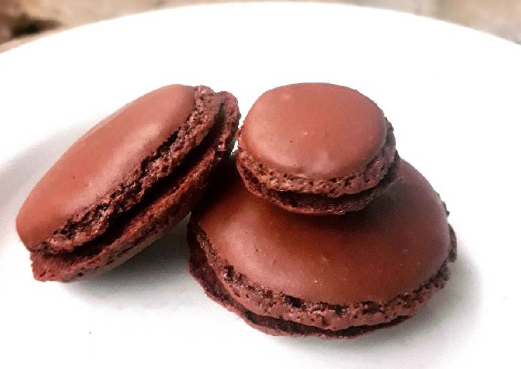 Resep Macaroon Kacang Coklat/Makaron tanpa tepung almond Resep Macaroon Kacang Coklat/Makaron tanpa tepung almond