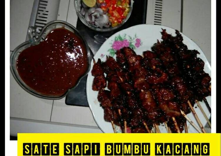 gambar untuk resep makanan Sate Sapi Bumbu Kacang