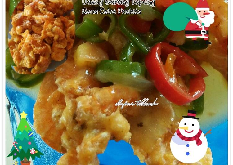 resep masakan Udang Goreng Tepung Saos Cabe Praktis