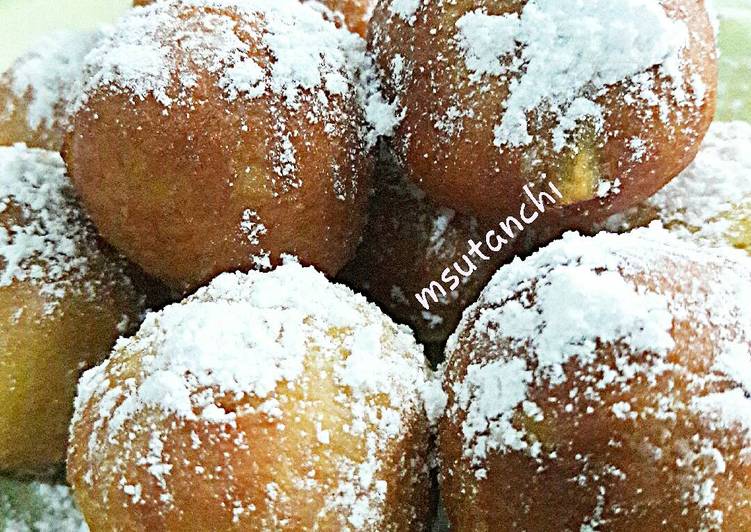 resep lengkap untuk Sweet Potato Mini Donuts (donat ubi madu)