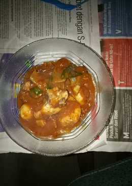 Ayam telor puyuh saus barbeque