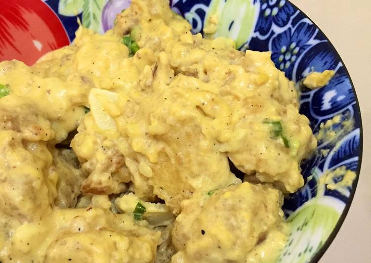 bahan dan cara membuat Salted Egg Chicken