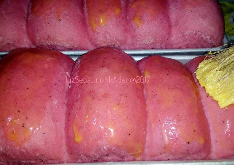 gambar untuk resep makanan Roti sobek buah Naga #cookpadpeduli #kankerpayudara