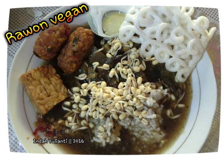 resep masakan Rawon vegetarian jamur kuping