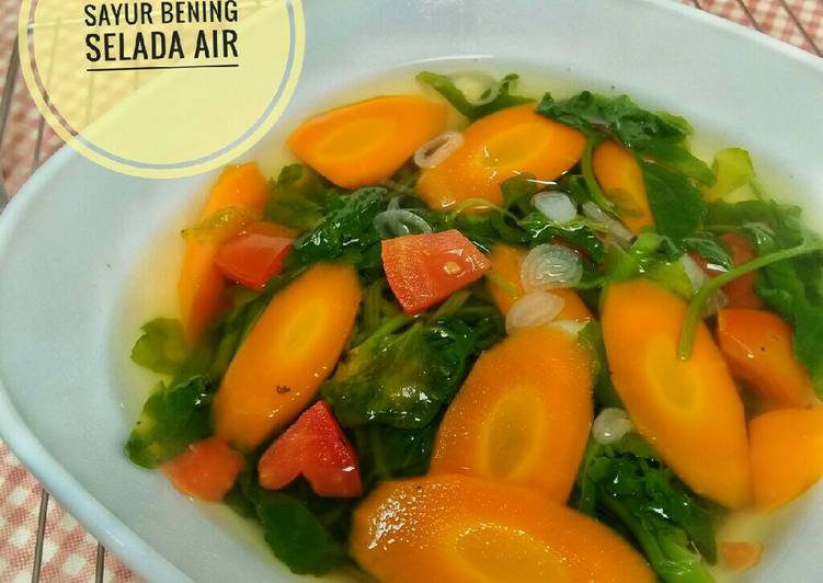 Resep Sayur Bening Selada Air (utk diet asam urat/ low purin) oleh Prita Karina Cookpad