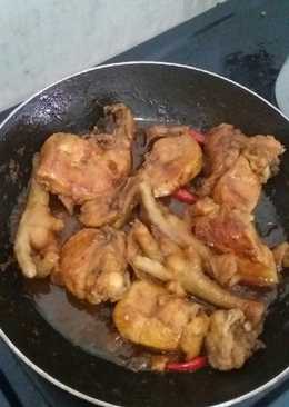 Ayam kecap saos mentega