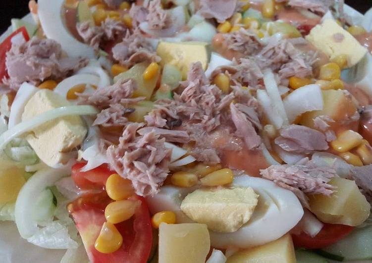 resep Salad tuna praktis