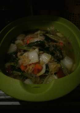 Capcay kuah campur bihun