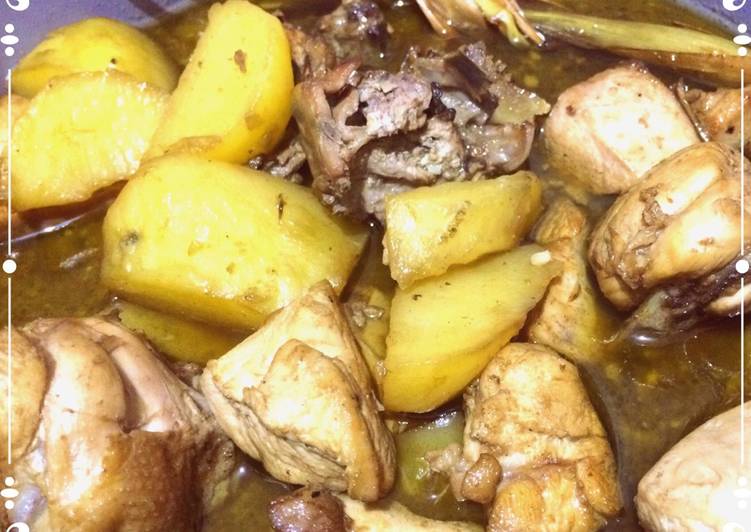 resep lengkap untuk Semur ayam kayu manis