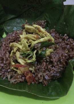 Nasi merah bakar