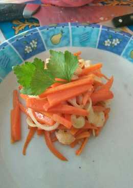 Saute Carrot and Shrimp