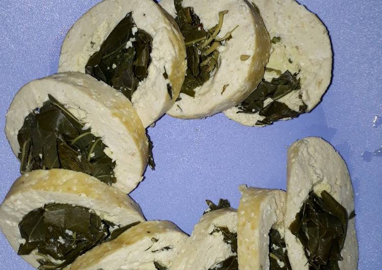 gambar untuk resep makanan Rolade tahu daun singkong