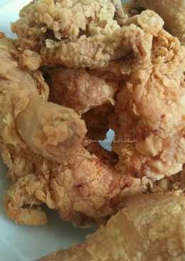 Ayam goreng tepung simpel... Krispinya tahan lama