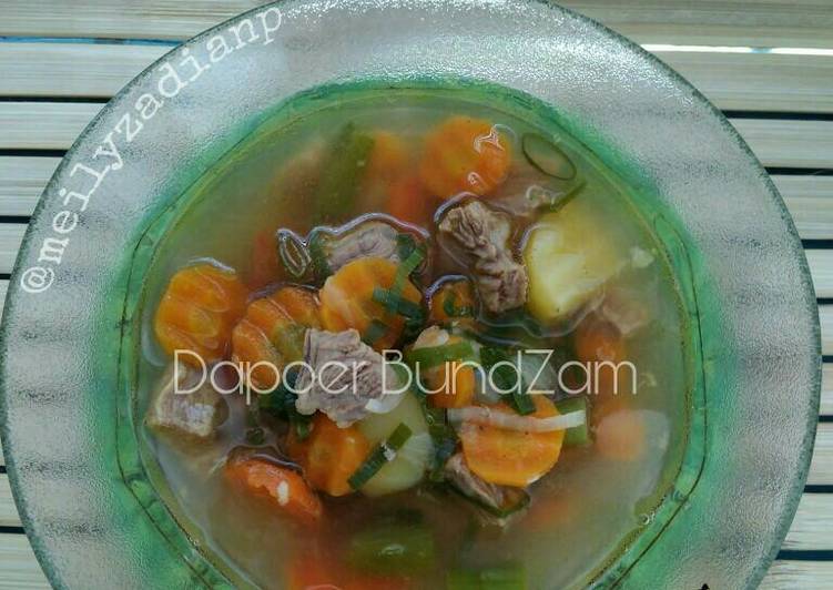 gambar untuk resep Sop daging mix sayur #KitaBerbagi