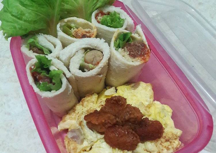 gambar untuk cara membuat Sushi Roti Tawar