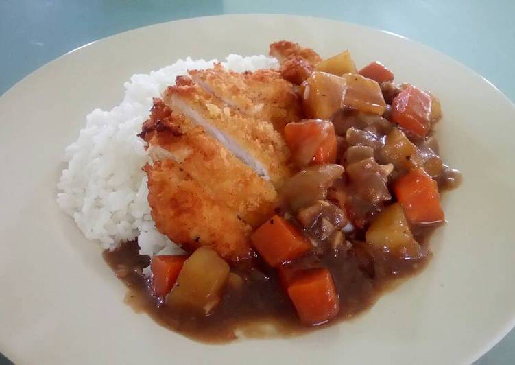 resep lengkap untuk Chicken katsu curry rice (ucu)