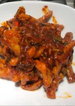 Ceker pedas bumbu korea