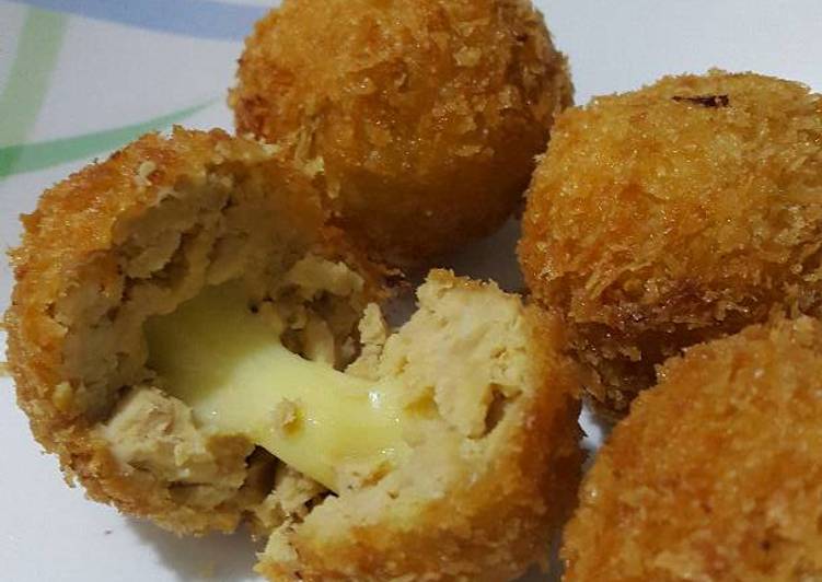 cara membuat Bola2 Tempe Mozarella