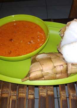 Sayur ketupat lebaran bumbu simple