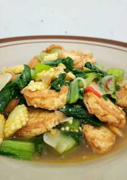Pokcoy Tofu Jagung Muda