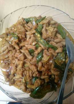 Usus ayam masak pedas manis