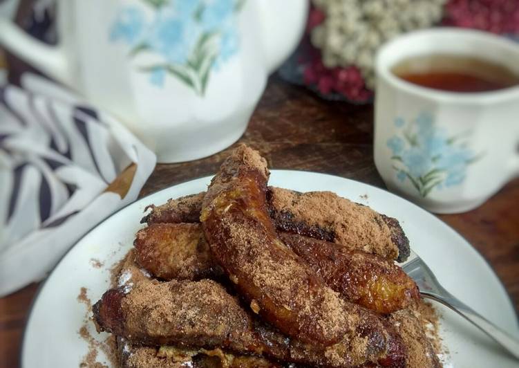 resep lengkap untuk Pisang Milo