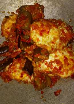 Terong + telur balado pedas mantap