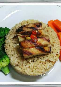 Hainan Chicken Rice (Grilled Chicken Version)